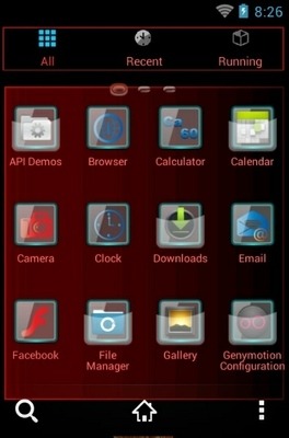Fiery Flower Go Launcher Android Theme Image 2