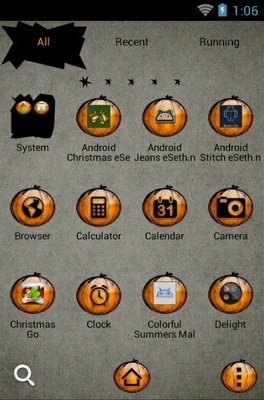 Halloween Bats Go Launcher Android Theme Image 2