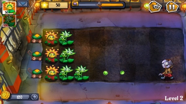 Flower Zombie War Android Game Image 2