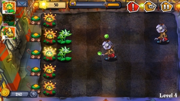 Flower Zombie War Android Game Image 3