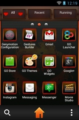 Love On Fire Go Launcher Android Theme Image 2