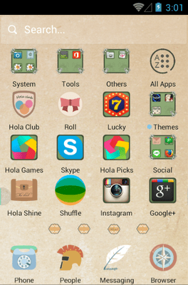 Papyrus Hola Launcher Android Theme Image 2