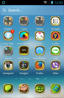 Green Planet Hola Launcher Android Theme Image 2