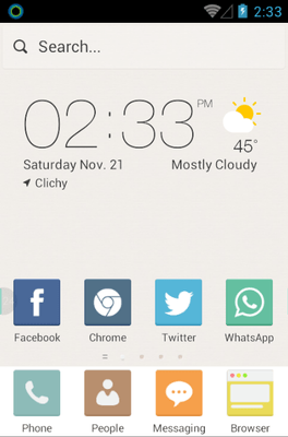 Pure Color Hola Launcher Android Theme Image 1