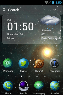 Star Trip Hola Launcher Android Theme Image 1