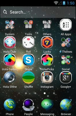 Star Trip Hola Launcher Android Theme Image 2
