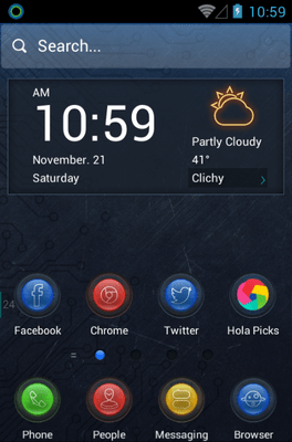 Dimension Hola Launcher Android Theme Image 1