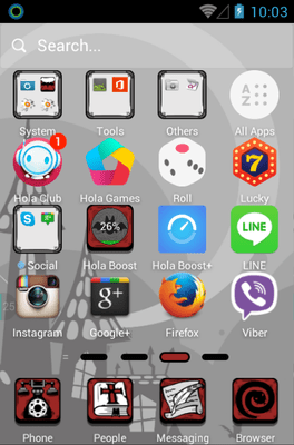Dracula Hola Launcher Android Theme Image 2