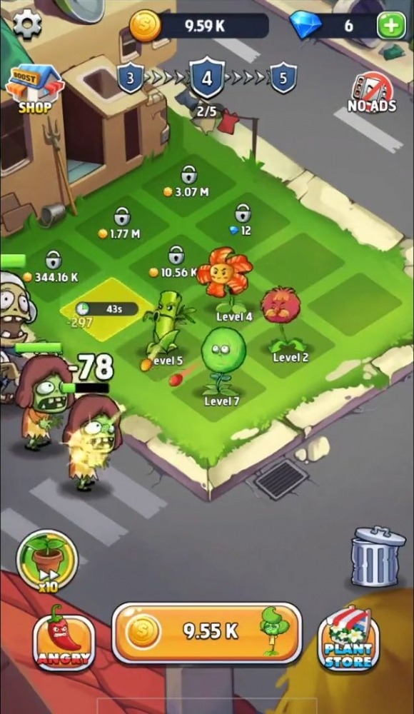 Merge Plants: Zombie Defense Android Game Image 2