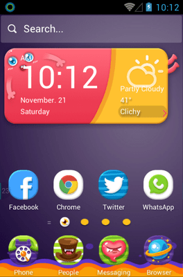 Monster Zoo Hola Launcher Android Theme Image 1