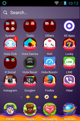 Monster Zoo Hola Launcher Android Theme Image 2