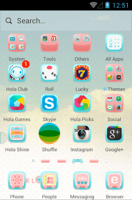 Pink Love Hola Launcher Android Theme Image 2
