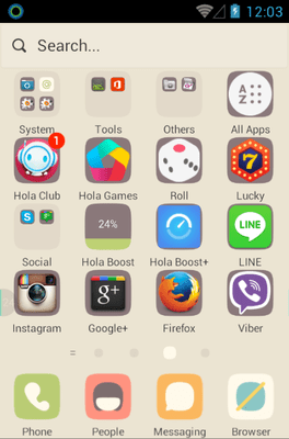 Early Spring Snow Hola Launcher Android Theme Image 2