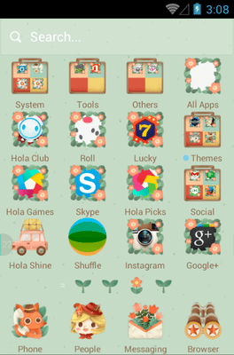 The Little Adventurer Hola Launcher Android Theme Image 2