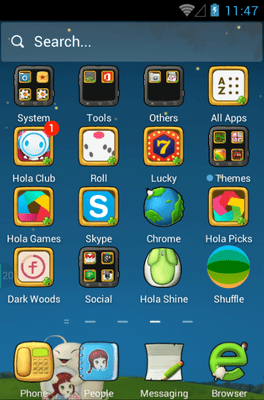 Cute Baby Hola Launcher Android Theme Image 2