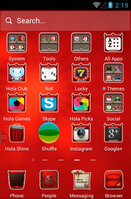 Merry Christmas Hola Launcher Android Theme Image 2