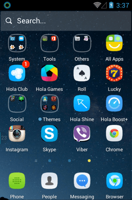 Silent Hola Launcher Android Theme Image 2