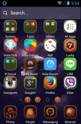 I&#039;ve Been To Mars Hola Launcher Android Theme Image 2