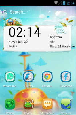 Mushroom Forest Hola Launcher Android Theme Image 1