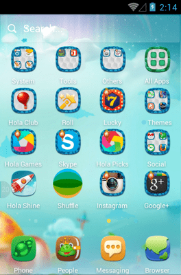 Mushroom Forest Hola Launcher Android Theme Image 2