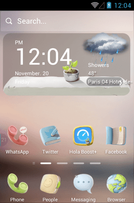 Peaceful Hola Launcher Android Theme Image 1