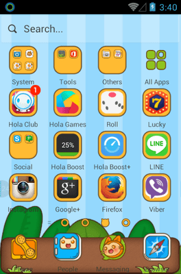 Sly Cat Hola Launcher Android Theme Image 2