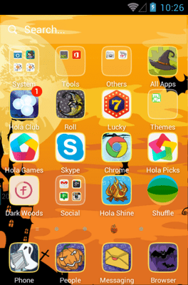 Spooktacular Hola Launcher Android Theme Image 2