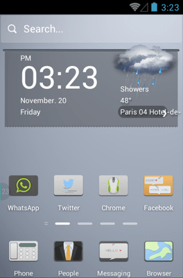 Pale Style Hola Launcher Android Theme Image 1