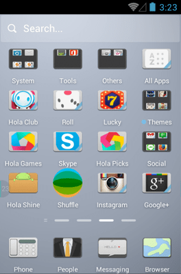 Pale Style Hola Launcher Android Theme Image 2