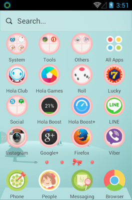 Lip Kiss Hola Launcher Android Theme Image 2