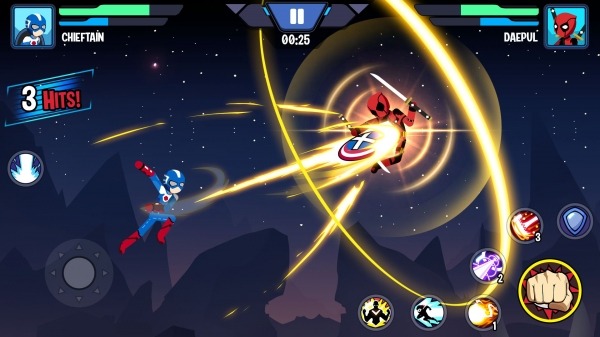 Stickman Superhero - Super Stick Heroes Fight Android Game Image 2