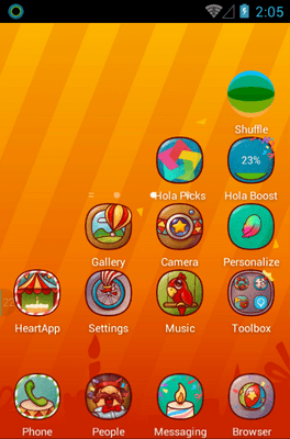 Hola Day Hola Launcher Android Theme Image 2