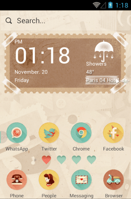 She &amp; He Hola Launcher Android Theme Image 1