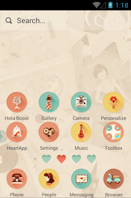 She &amp; He Hola Launcher Android Theme Image 2