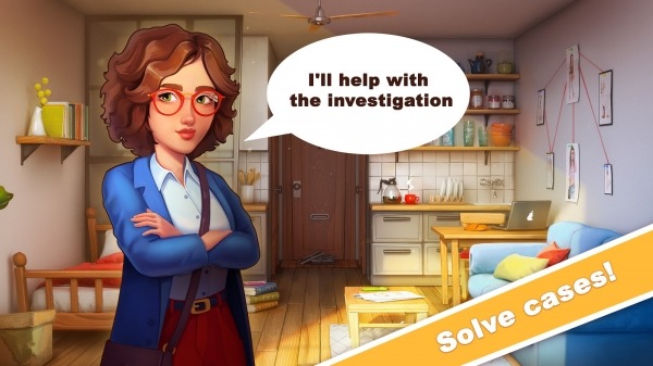 Jane&#039;s Detective Stories: Mystery Crime Match 3 Android Game Image 1