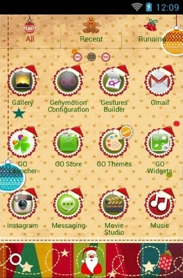 Christmas Tree Go Launcher Android Theme Image 2