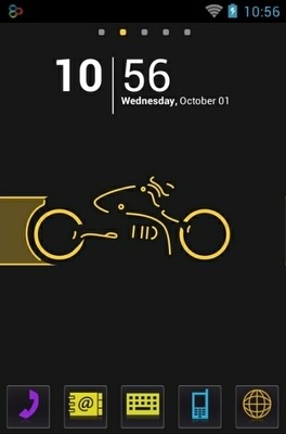 Tron Go Launcher Android Theme Image 1