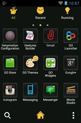 Tron Go Launcher Android Theme Image 2