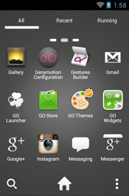 Angry Birds Black Go Launcher Android Theme Image 2
