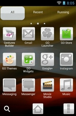 Abstract Dream Go Launcher Android Theme Image 2