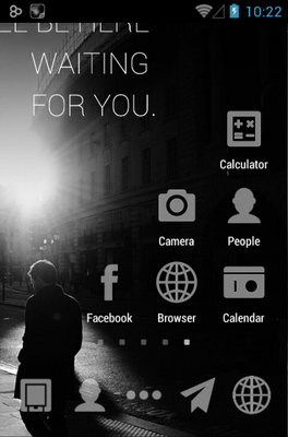 Waiting For U Go Launcher Android Theme Image 1