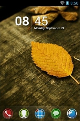 HD Leaves Go Launcher Android Theme Image 1