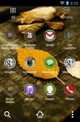 HD Leaves Go Launcher Android Theme Image 2