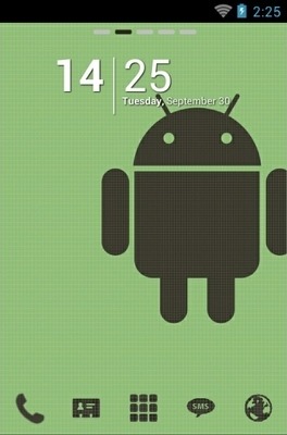 Retro Android Go Launcher Android Theme Image 1