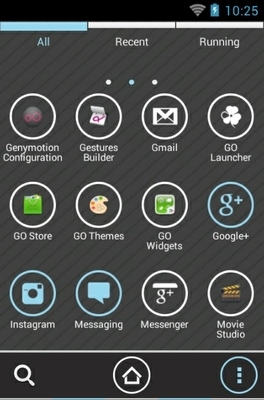 Cassandra Icy Blue Go Launcher Android Theme Image 2