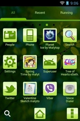 Green Nature Go Launcher Android Theme Image 2