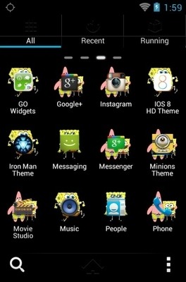 Spongebob Squarepants Go Launcher Android Theme Image 2
