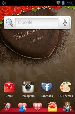Romantic Go Launcher Android Theme Image 1
