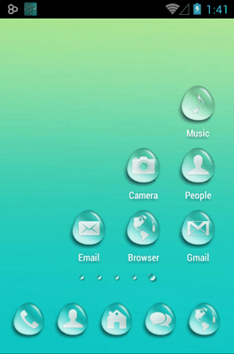 Water Drops Go Launcher Android Theme Image 2