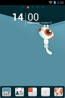 Kitten Lite Go Launcher Android Theme Image 1